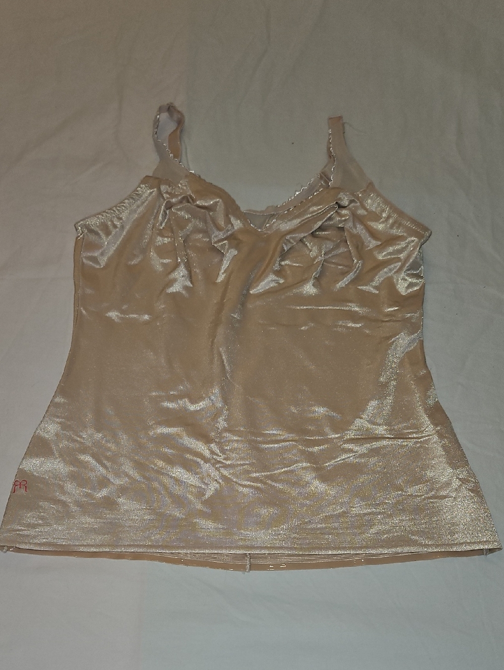 Ruby Ribbon Shimmery Nude Beige Camisole
